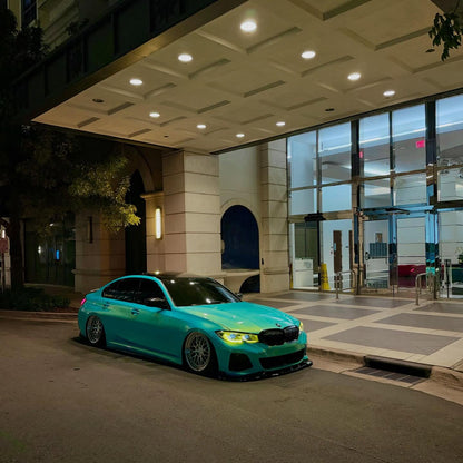Gloss Metallic Neon Ice Blue Car Vinyl Wrap product image 7 - Veloro metallic vinyl wrap