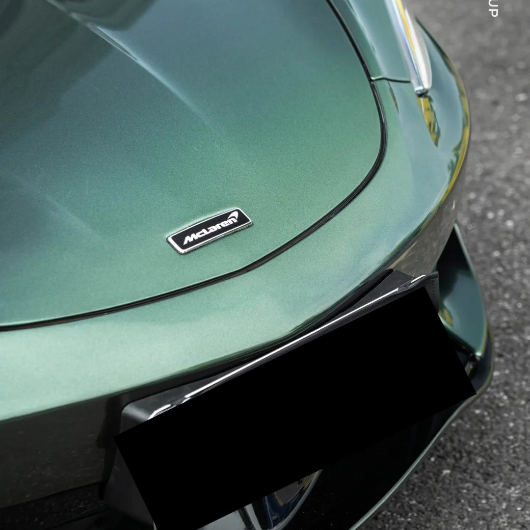 Gloss Metallic Oak Green Car Vinyl Wrap Porsche PET product image 5 - Veloro metallic vinyl wrap