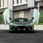 Gloss Metallic Oak Green Car Vinyl Wrap Porsche PET product image 4 - Veloro metallic vinyl wrap