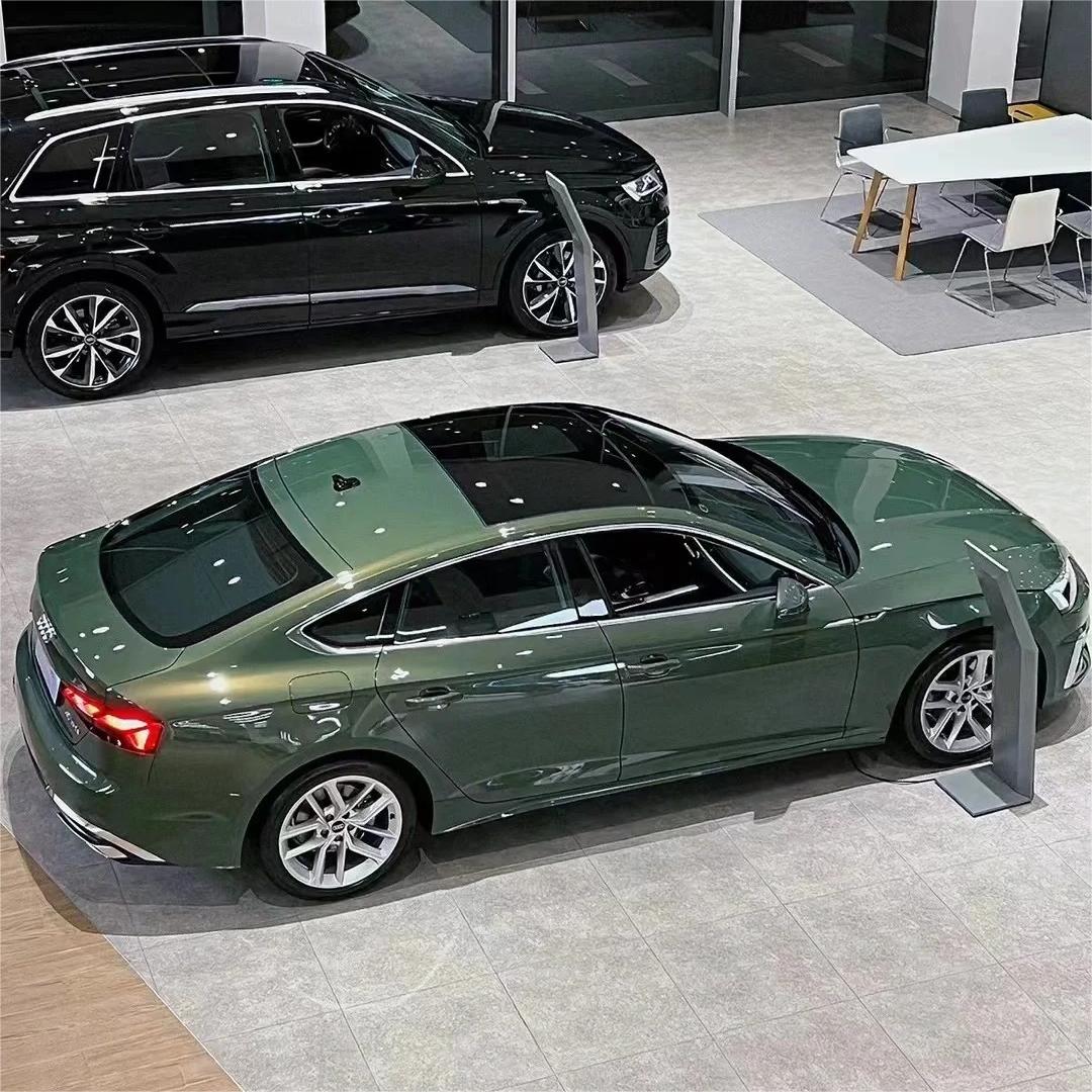 Gloss Metallic Olive Green Car Vinyl Wrap PET product image 6 - Veloro metallic vinyl wrap