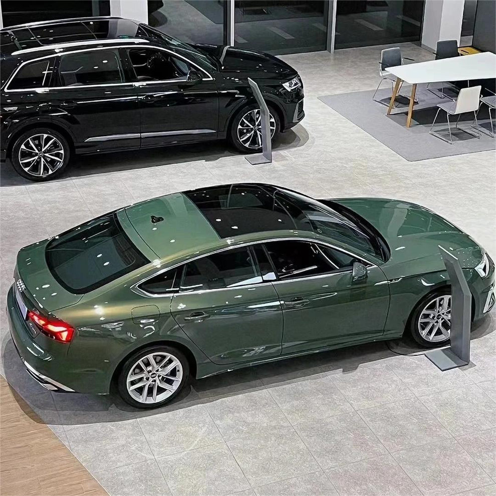 Gloss Metallic Olive Green Car Vinyl Wrap PET product image 6 - Veloro metallic vinyl wrap