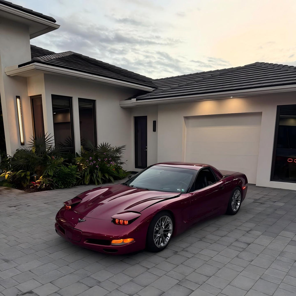 Gloss Metallic Pagoda Red Car Vinyl Wrap PET product image 3 - Veloro metallic vinyl wrap