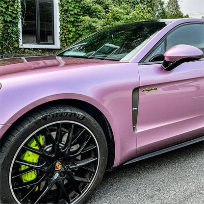 Gloss Metallic Passion Pink Car Vinyl Wrap Bentley GT PET product image 7 - Veloro metallic vinyl wrap