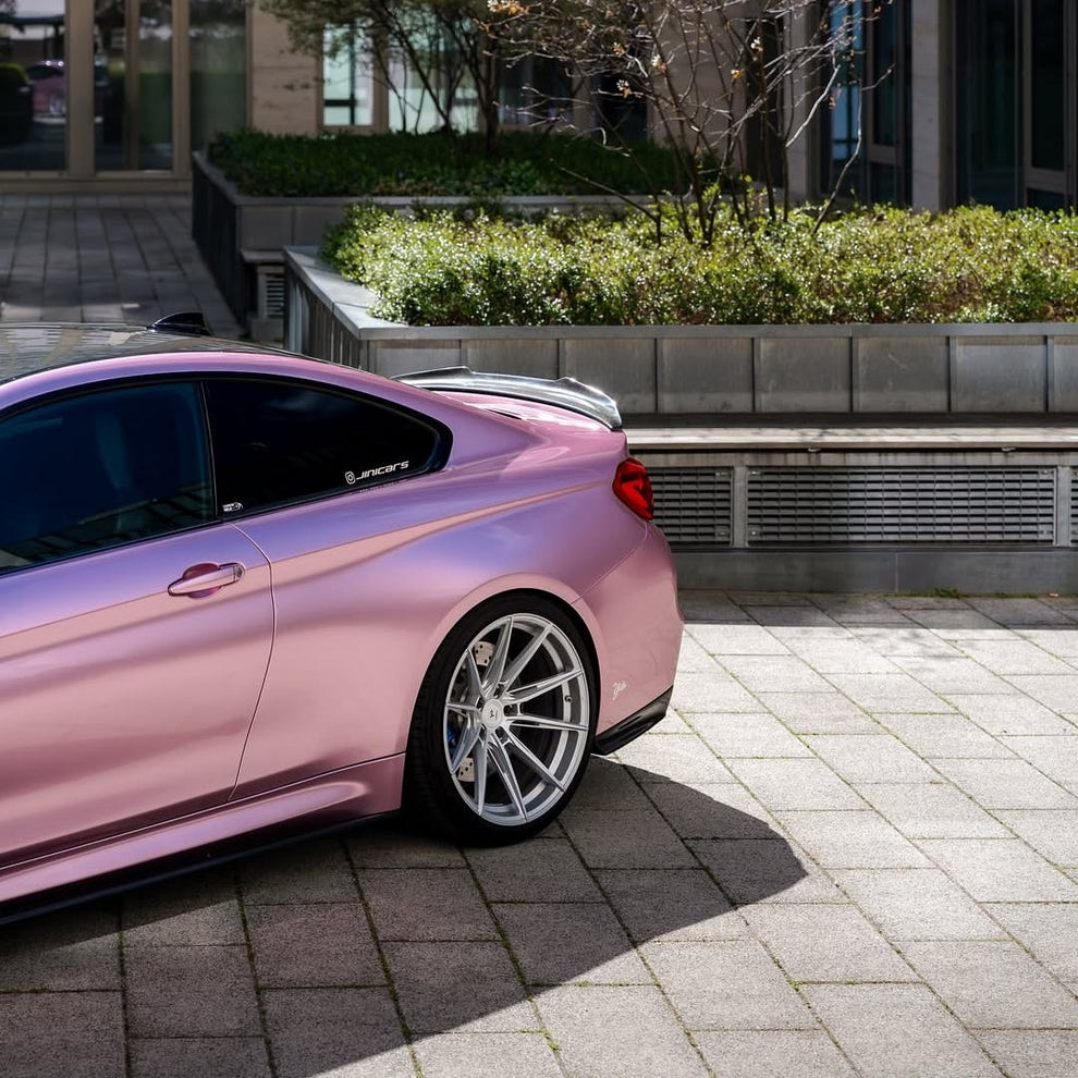 Gloss Metallic Passion Pink Car Vinyl Wrap Bentley GT PET product image 5 - Veloro metallic vinyl wrap