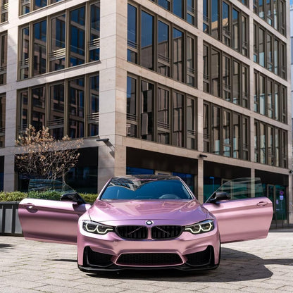 Gloss Metallic Passion Pink Car Vinyl Wrap Bentley GT PET product image 4 - Veloro metallic vinyl wrap
