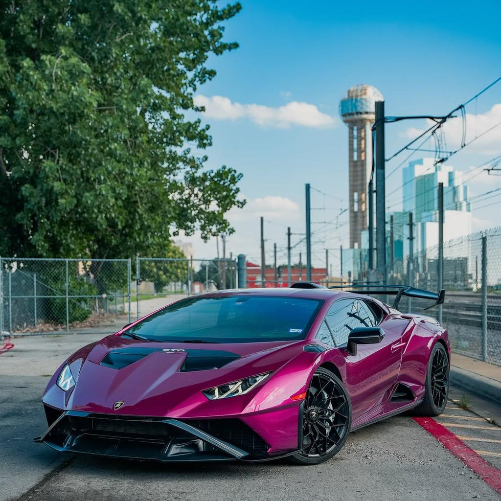 Gloss Metallic Passionate Purple Car Vinyl Wrap PET product image 5 - Veloro metallic vinyl wrap