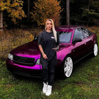 Gloss Metallic Passionate Purple Car Vinyl Wrap PET product image 4 - Veloro metallic vinyl wrap