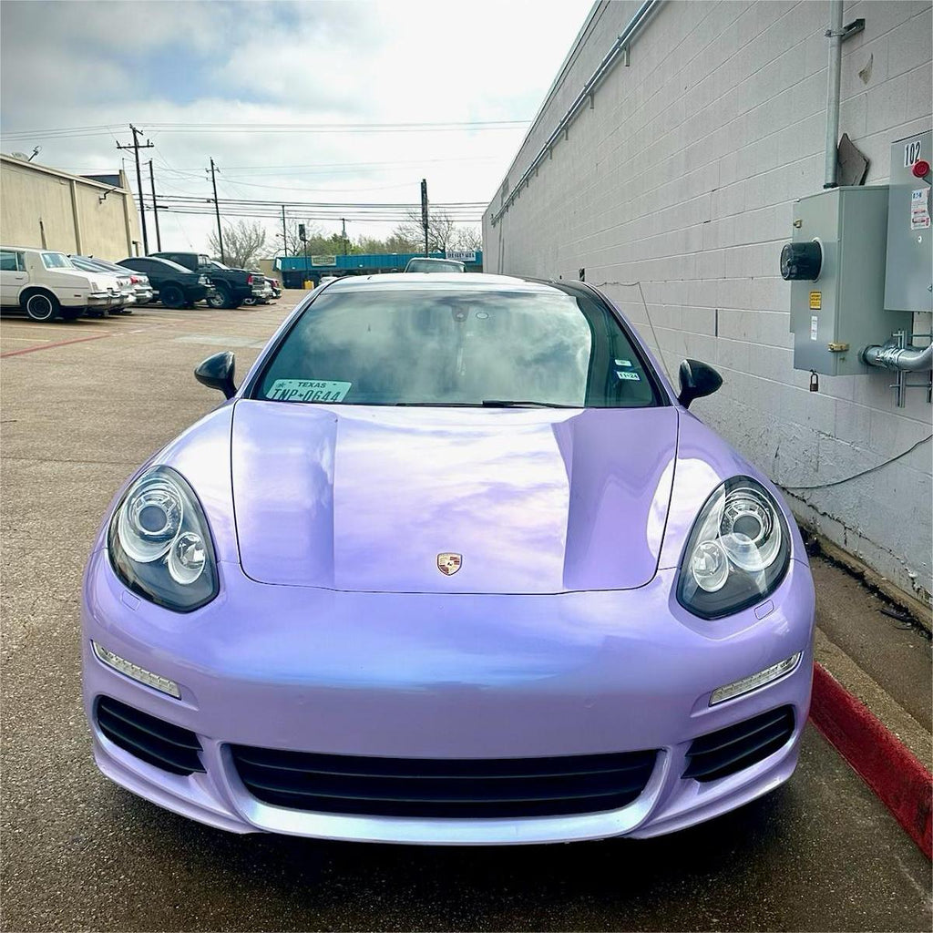 Gloss Metallic Periwinkle Purple Car Vinyl Wrap PET product image 5 - Veloro metallic vinyl wrap