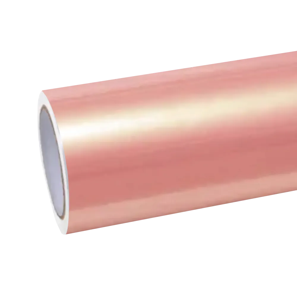 Gloss Metallic Coral Peach Gold Pink Vinyl Car Wrap