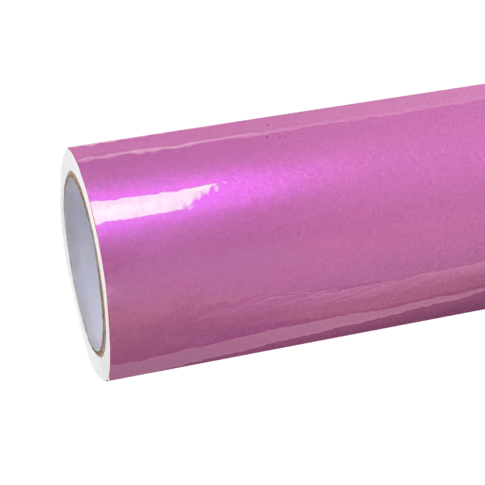 Gloss Metallic Liquid Pink Car Vinyl Wrap PET product image 2 - Veloro metallic vinyl wrap