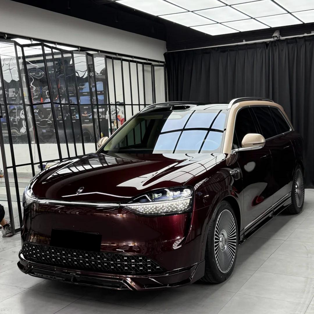 Gloss Metallic Plum Red Car Vinyl Wrap PET product image 3 - Veloro metallic vinyl wrap