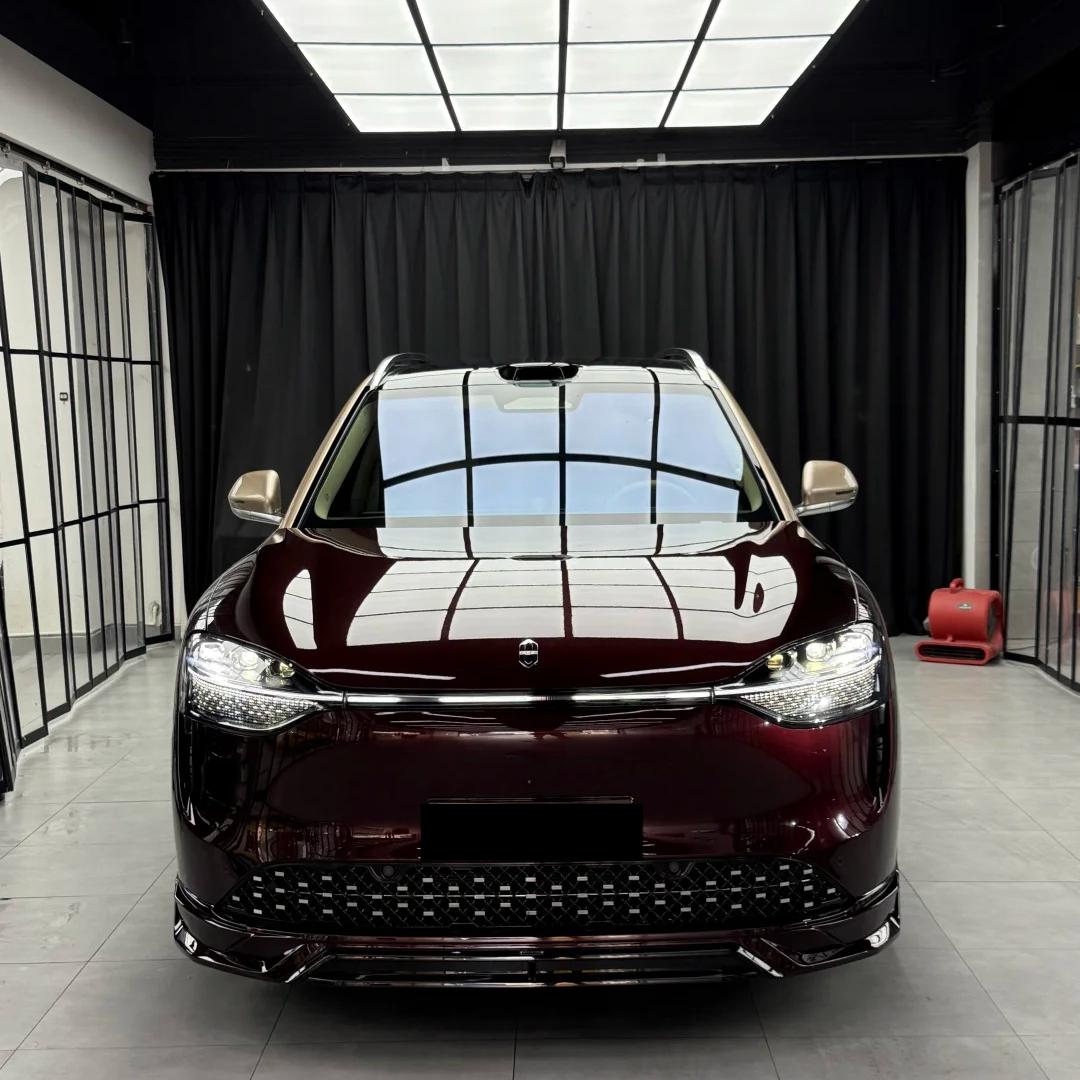 Gloss Metallic Plum Red Car Vinyl Wrap PET product image 7 - Veloro metallic vinyl wrap