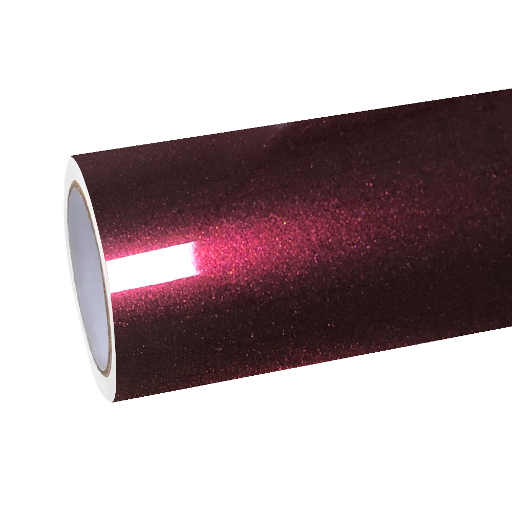 Gloss Metallic Plum Red Car Vinyl Wrap PET product image 2 - Veloro metallic vinyl wrap