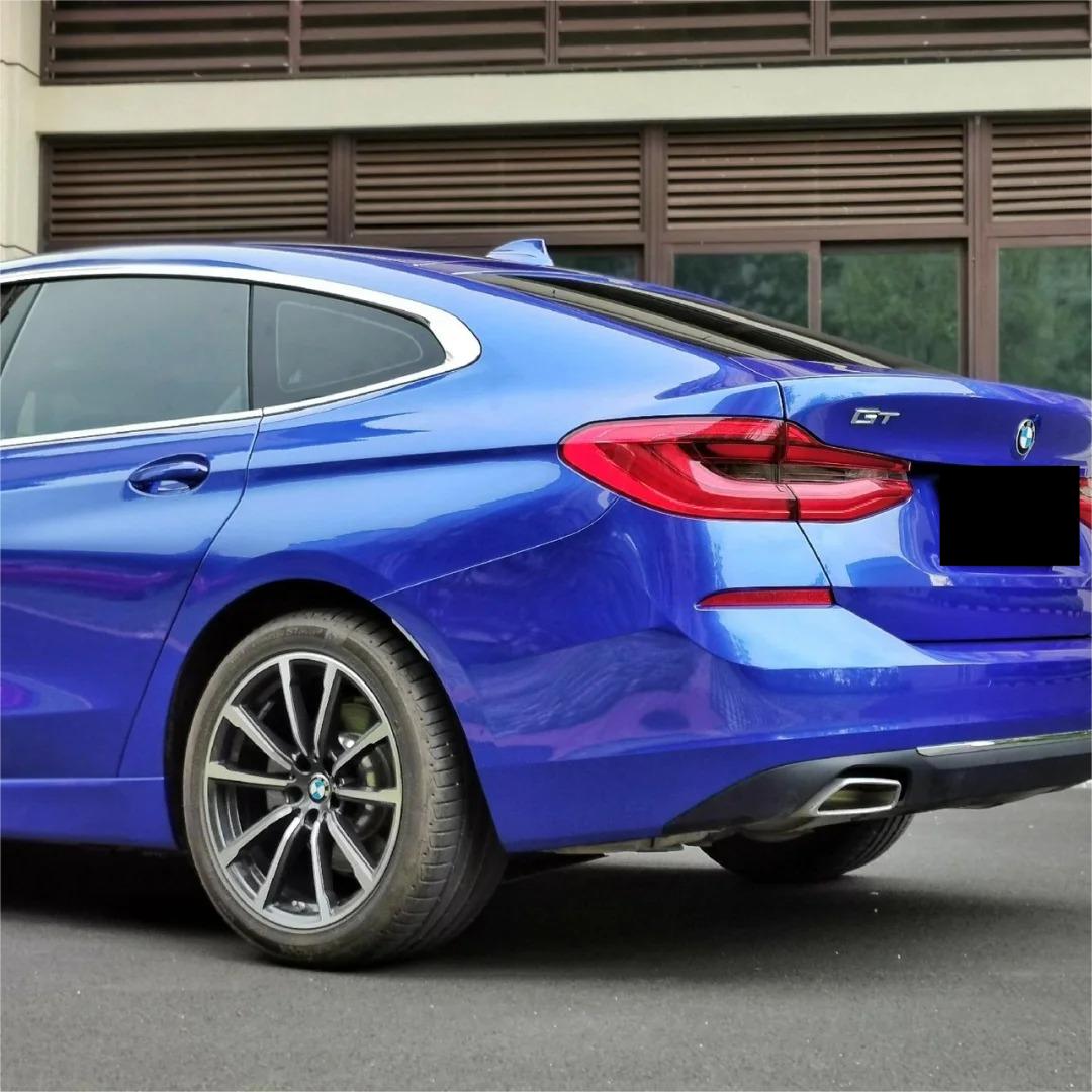 Gloss Metallic Portimand Blue Car Vinyl Wrap BMW PET product image 8 - Veloro metallic vinyl wrap