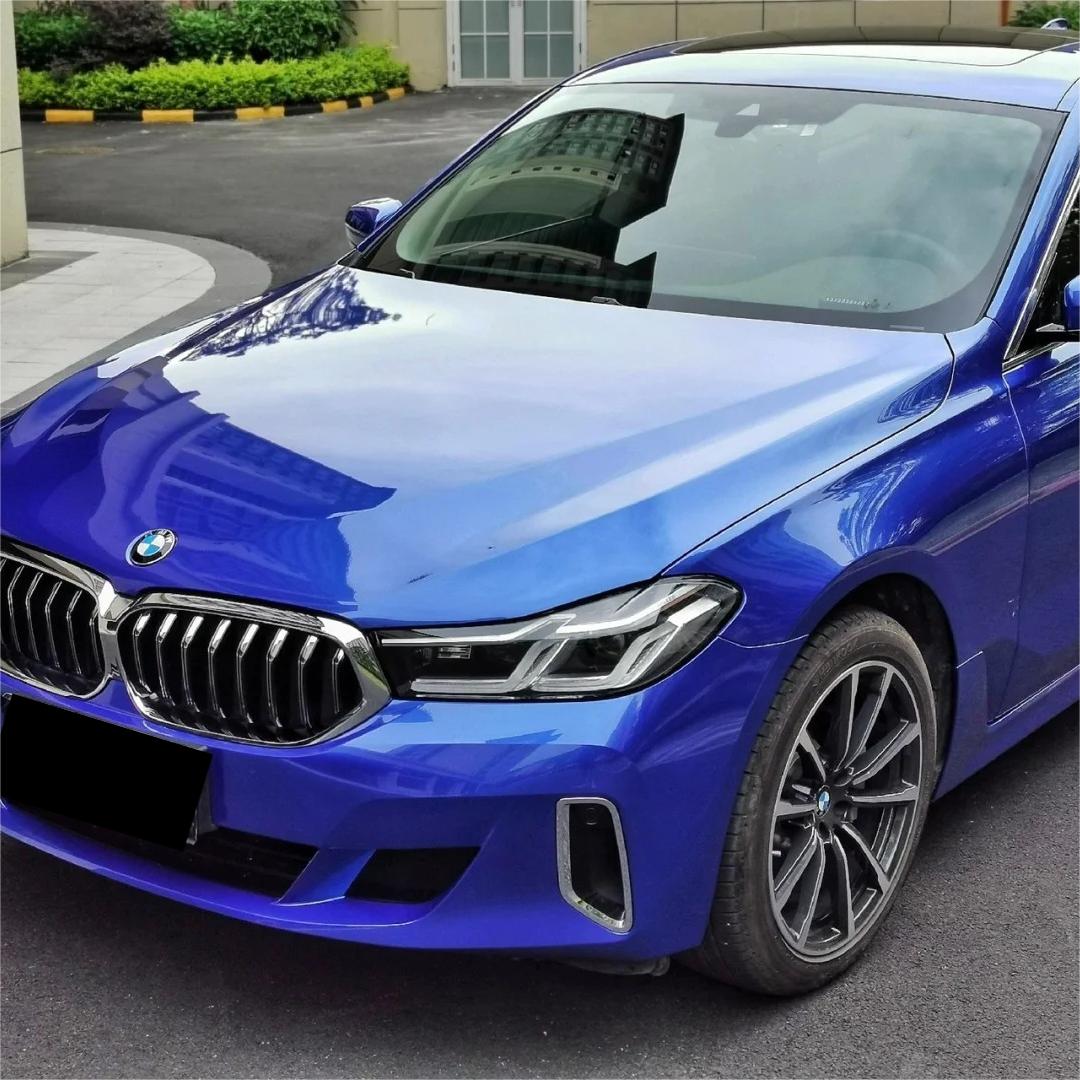 Gloss Metallic Portimand Blue Car Vinyl Wrap BMW PET product image 9 - Veloro metallic vinyl wrap