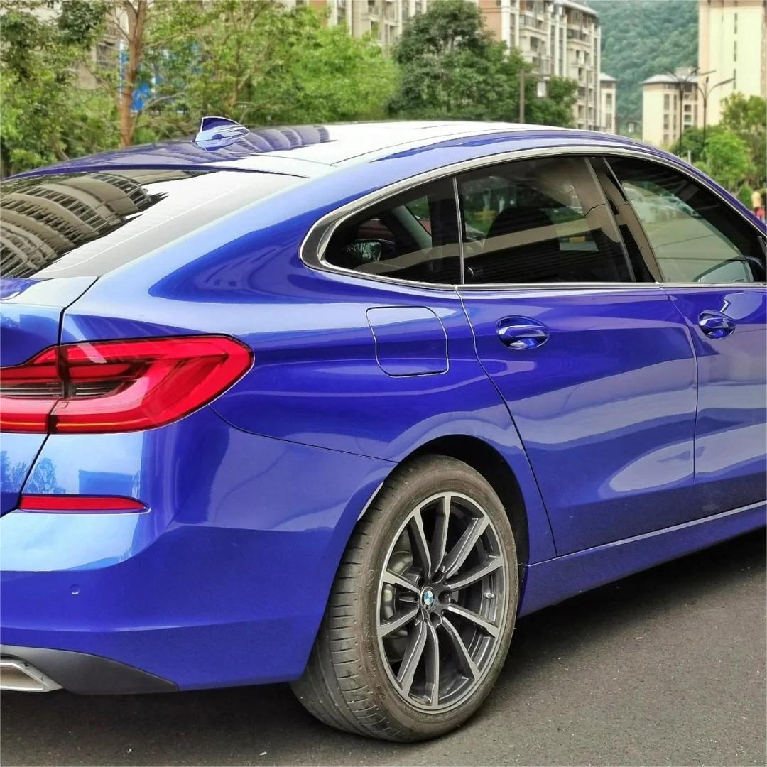Gloss Metallic Portimand Blue Car Vinyl Wrap BMW PET product image 10 - Veloro metallic vinyl wrap