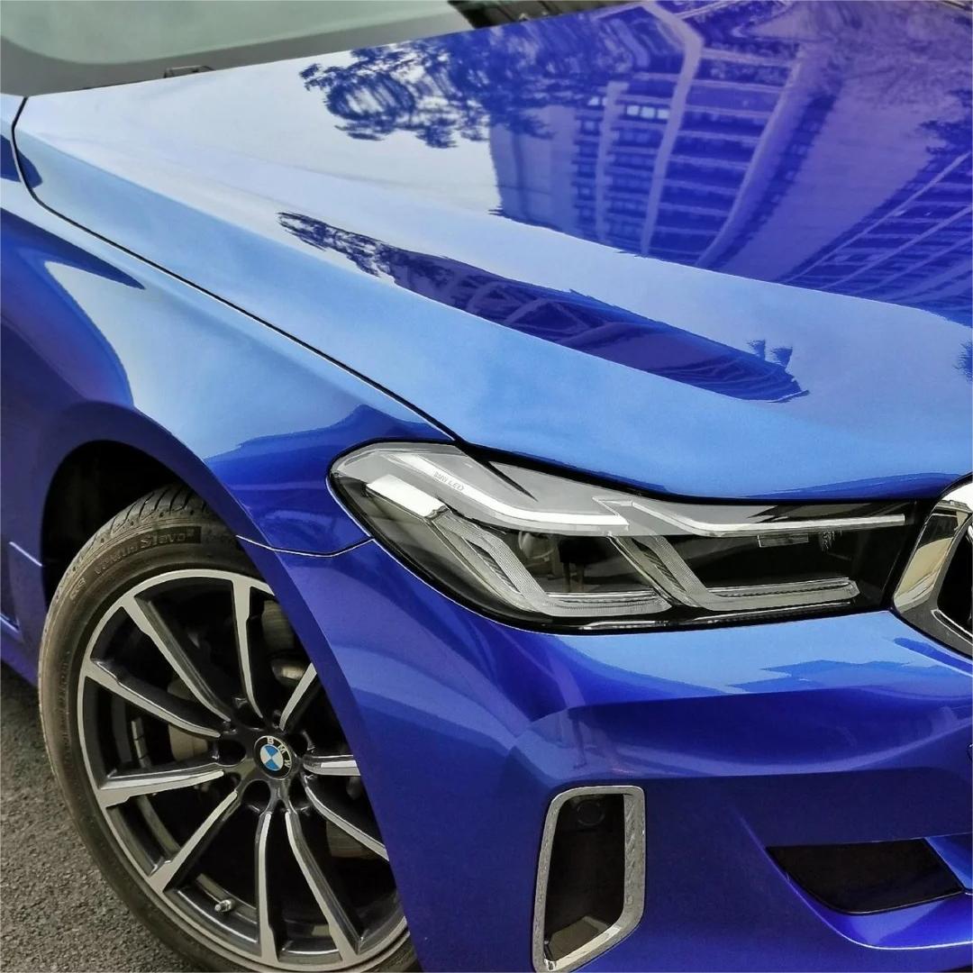 Gloss Metallic Portimand Blue Car Vinyl Wrap BMW PET product image 6 - Veloro metallic vinyl wrap