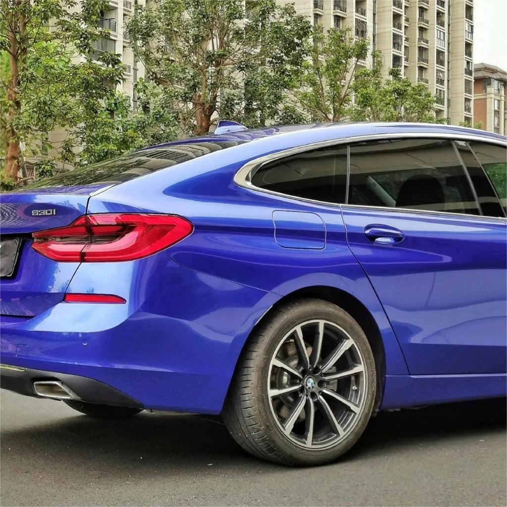 Gloss Metallic Portimand Blue Car Vinyl Wrap BMW PET product image 4 - Veloro metallic vinyl wrap