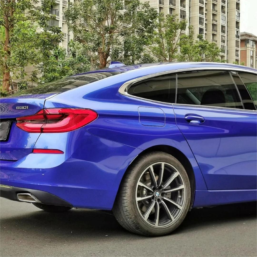 Gloss Metallic Portimand Blue Car Vinyl Wrap BMW PET product image 4 - Veloro metallic vinyl wrap