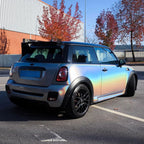 Gloss Metallic Rainbow Holographic Silver Car Vinyl Wrap PET product image 4 - Veloro metallic vinyl wrap
