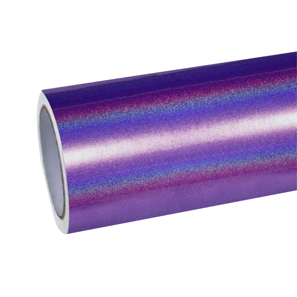 Gloss Metallic Rainbow Laser Dark Purple Car Vinyl Wrap product image 2 - Veloro metallic vinyl wrap