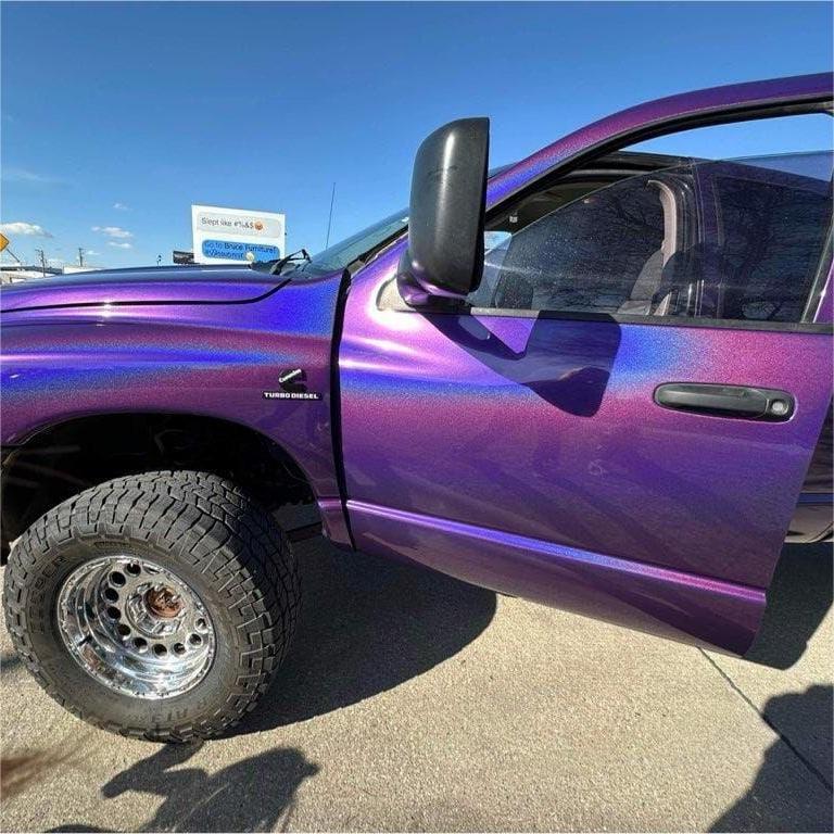 Gloss Metallic Rainbow Laser Dark Purple Car Vinyl Wrap product image 7 - Veloro metallic vinyl wrap