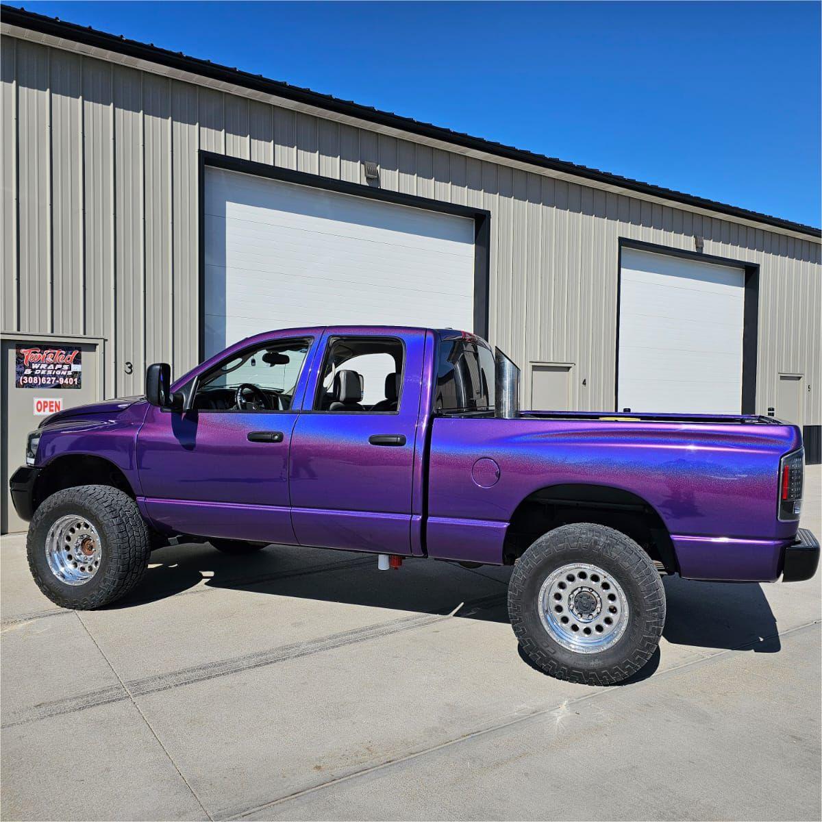 Gloss Metallic Rainbow Laser Dark Purple Car Vinyl Wrap product image 8 - Veloro metallic vinyl wrap