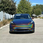Gloss Metallic Rainbow Laser Flip Psychedelic Grey Car Vinyl Wrap product image 9 - Veloro metallic vinyl wrap