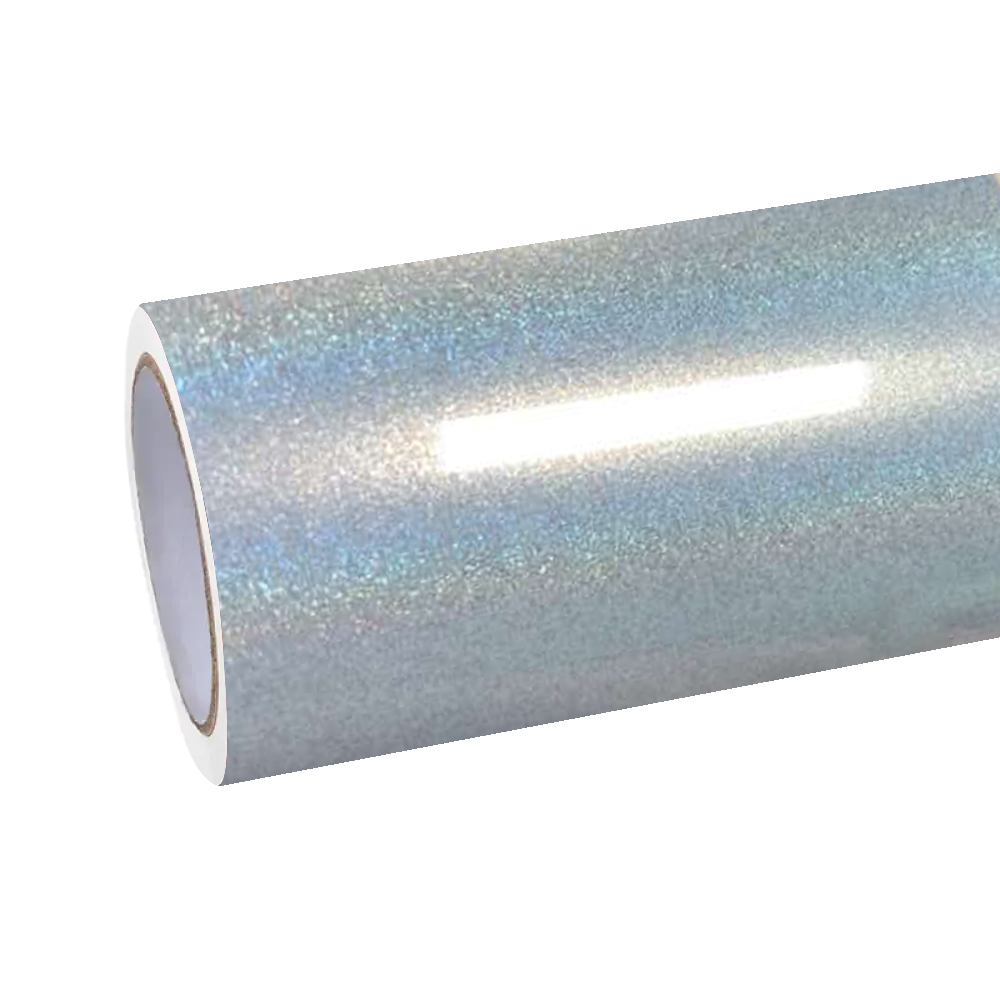 Gloss Metallic Rainbow Laser Ice Blue Car Vinyl Wrap PET