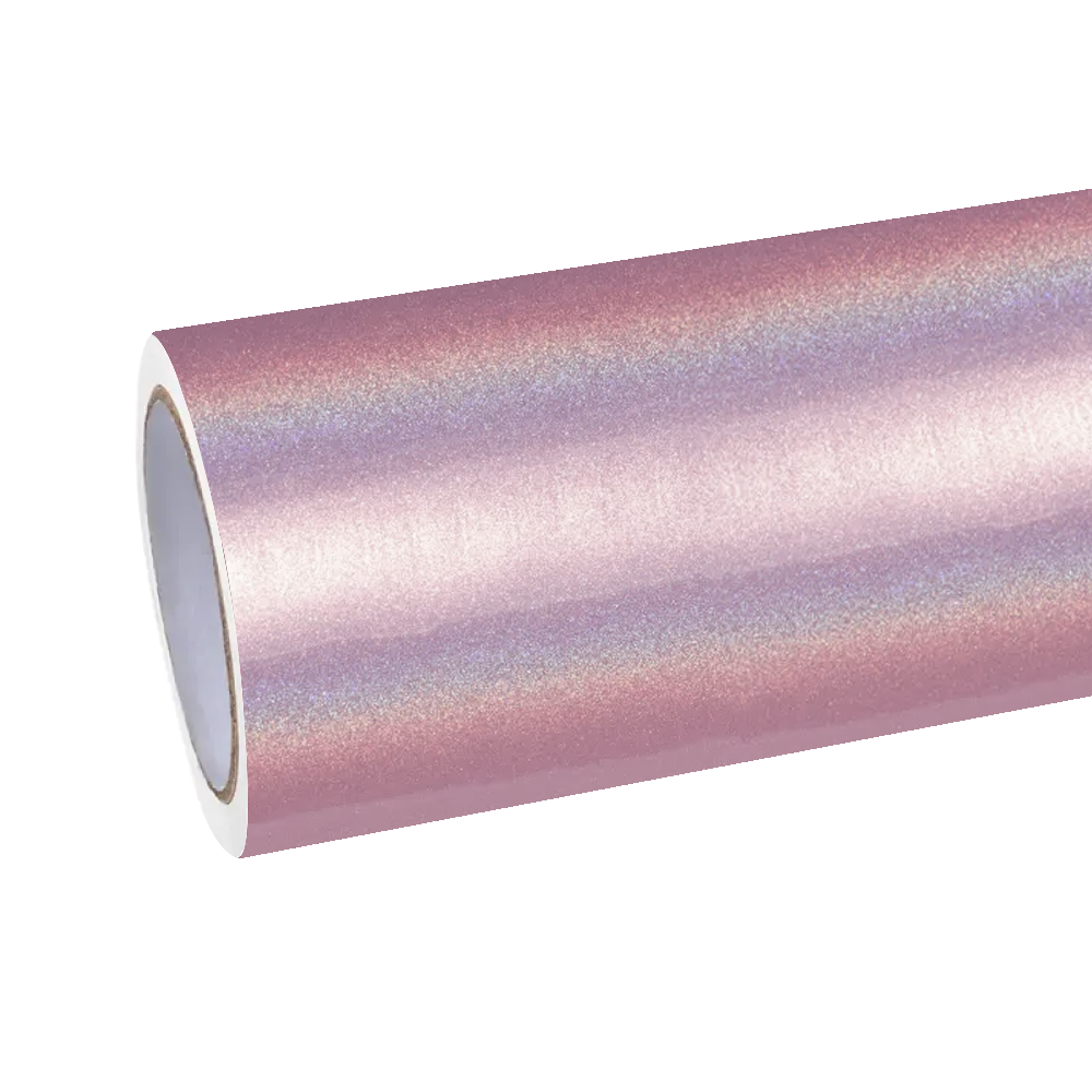 Gloss Metallic Rainbow Laser Light Pink Car Vinyl Wrap product image 2 - Veloro metallic vinyl wrap