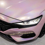 Gloss Metallic Rainbow Laser Light Pink Car Vinyl Wrap product image 5 - Veloro metallic vinyl wrap