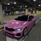 Gloss Metallic Rainbow Laser Pink Car Vinyl Wrap product image 8 - Veloro metallic vinyl wrap