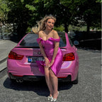 Gloss Metallic Rainbow Laser Pink Car Vinyl Wrap product image 5 - Veloro metallic vinyl wrap