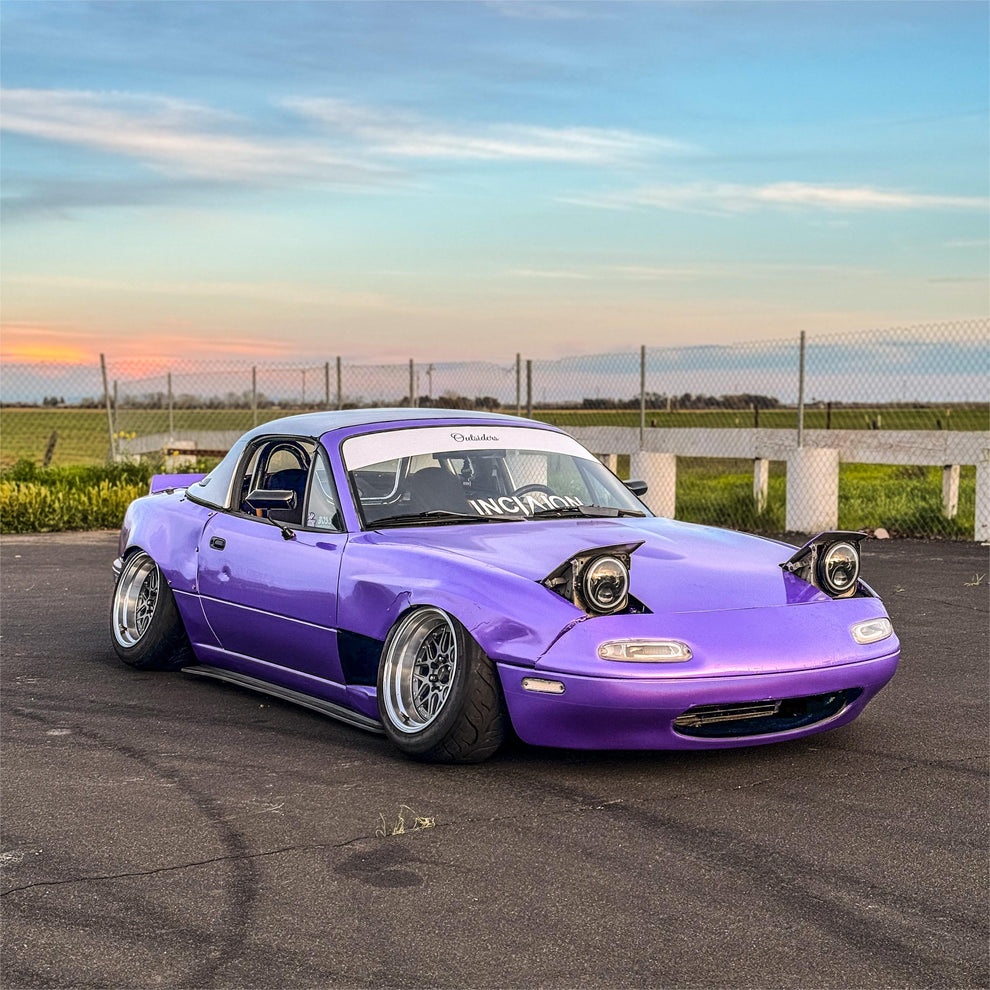 Gloss Metallic Rainbow Laser Purple Light Purple Car Vinyl Wrap product image 7 - Veloro metallic vinyl wrap