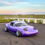 Gloss Metallic Rainbow Laser Purple Light Purple Car Vinyl Wrap product image 5 - Veloro metallic vinyl wrap