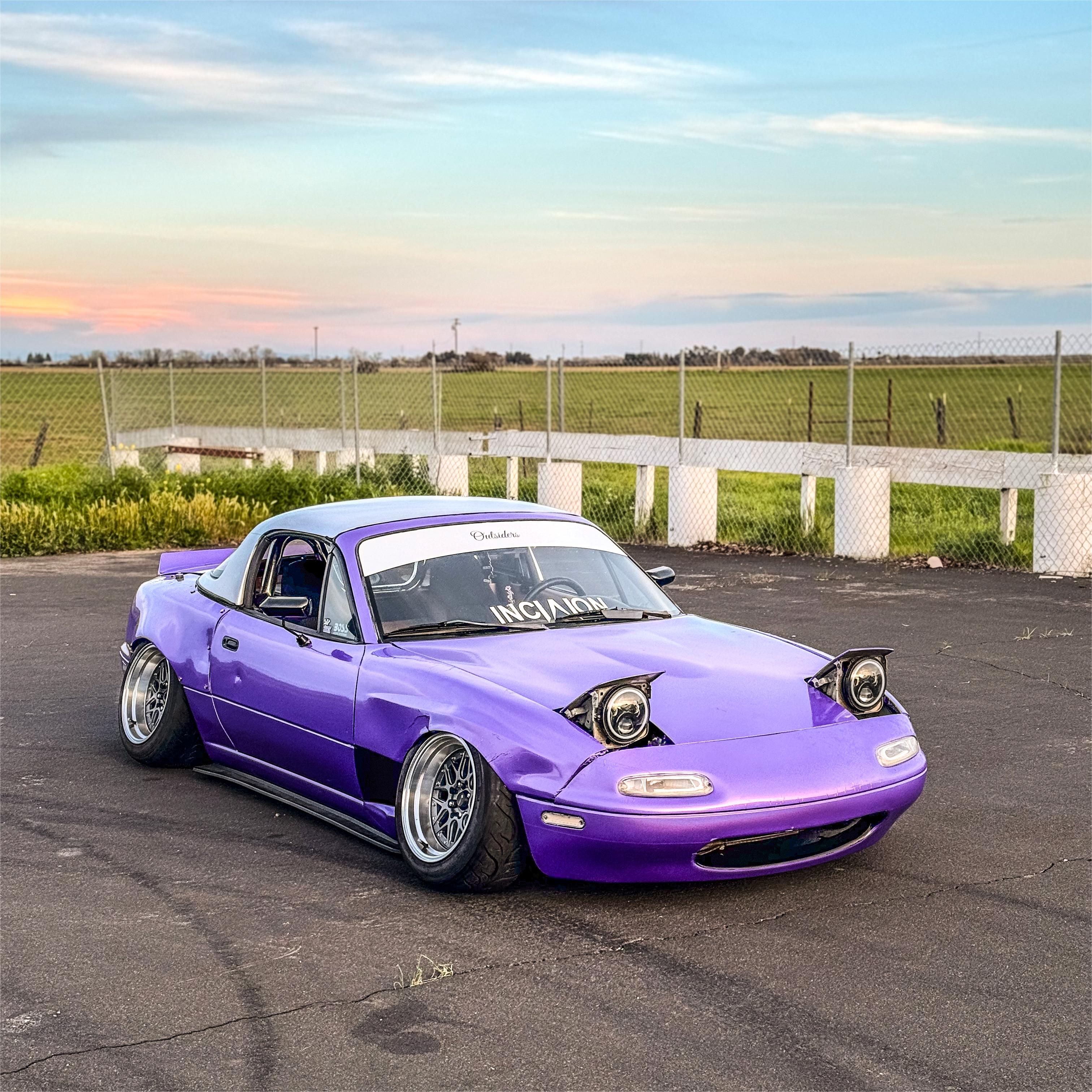 Gloss Metallic Rainbow Laser Purple Light Purple Car Vinyl Wrap product image 5 - Veloro metallic vinyl wrap