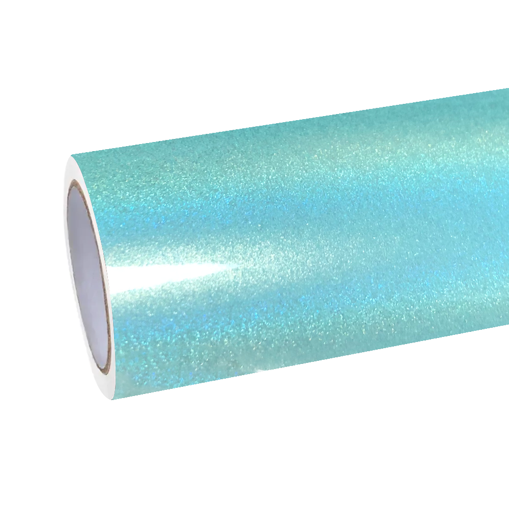 Gloss Metallic Rainbow Laser Tiffany Blue Car Vinyl Wrap product image 2 - Veloro metallic vinyl wrap
