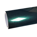 Gloss Metallic Royal Green Car Vinyl Wrap PET