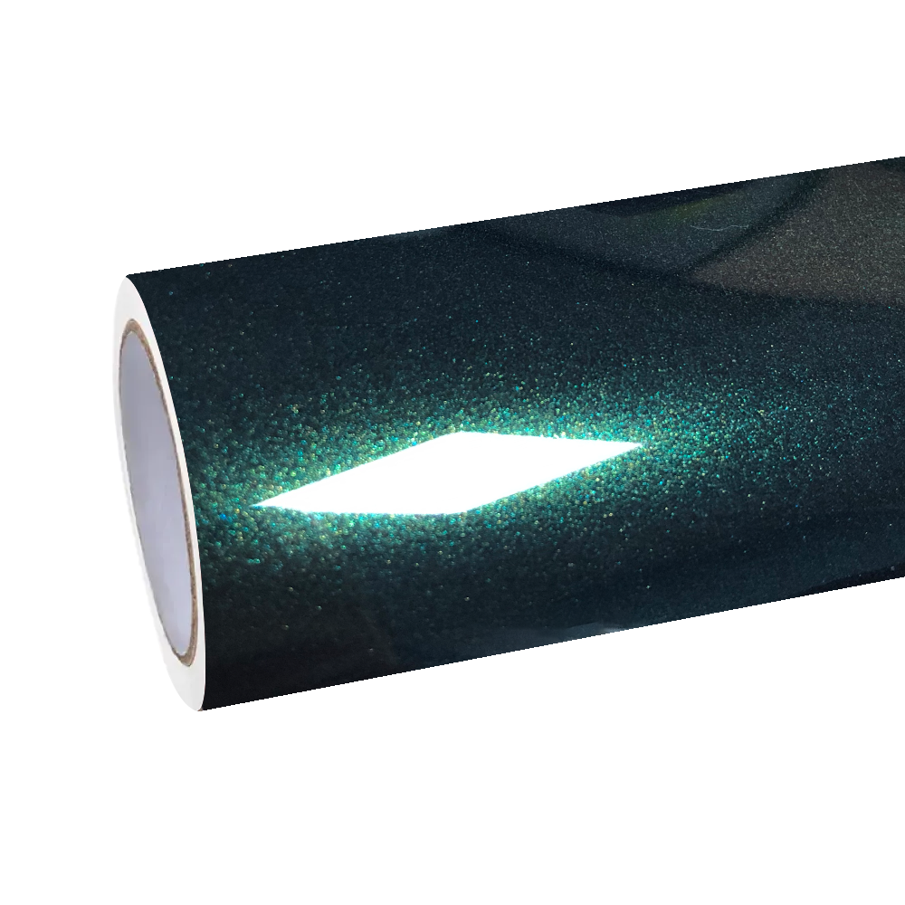 Gloss Metallic Royal Green Car Vinyl Wrap PET
