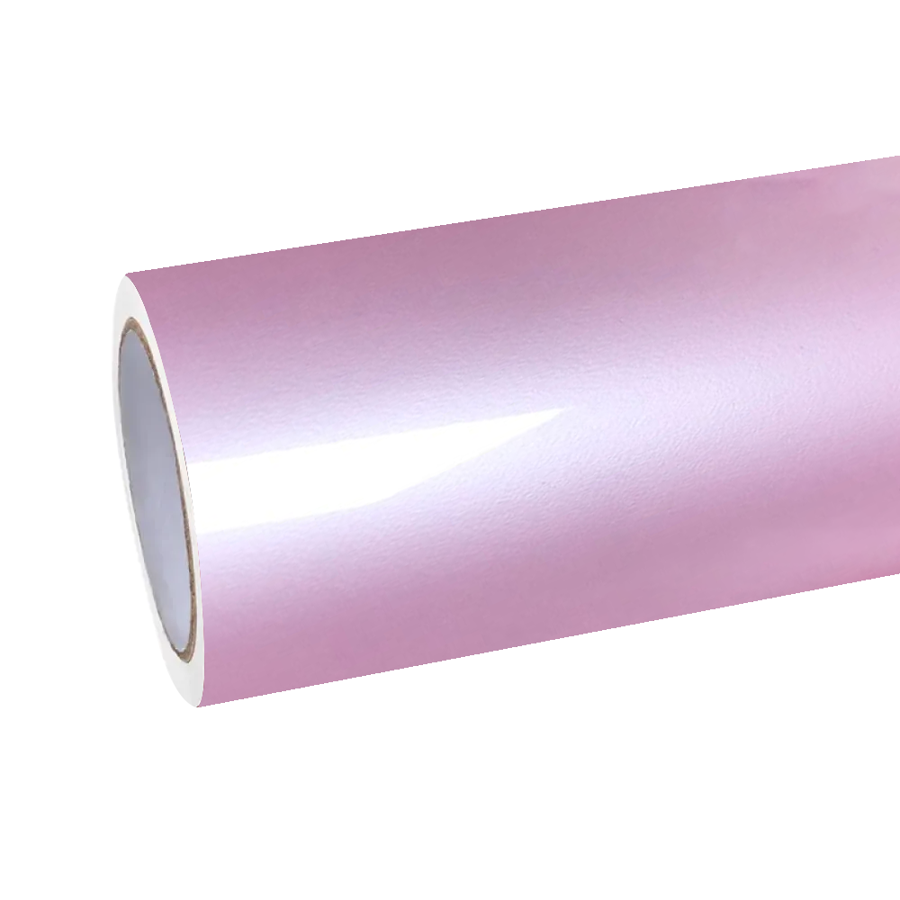 Gloss Metallic Sakura Pink Car Vinyl Wrap PET