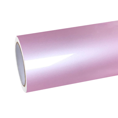 Gloss Metallic Sakura Pink Car Vinyl Wrap PET