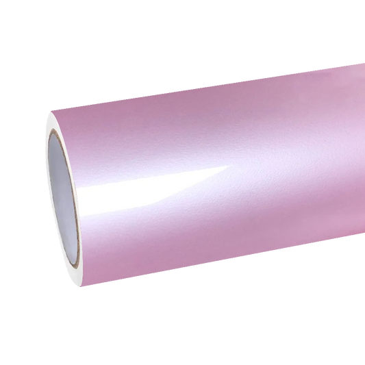 Gloss Metallic Sakura Pink Car Vinyl Wrap PET