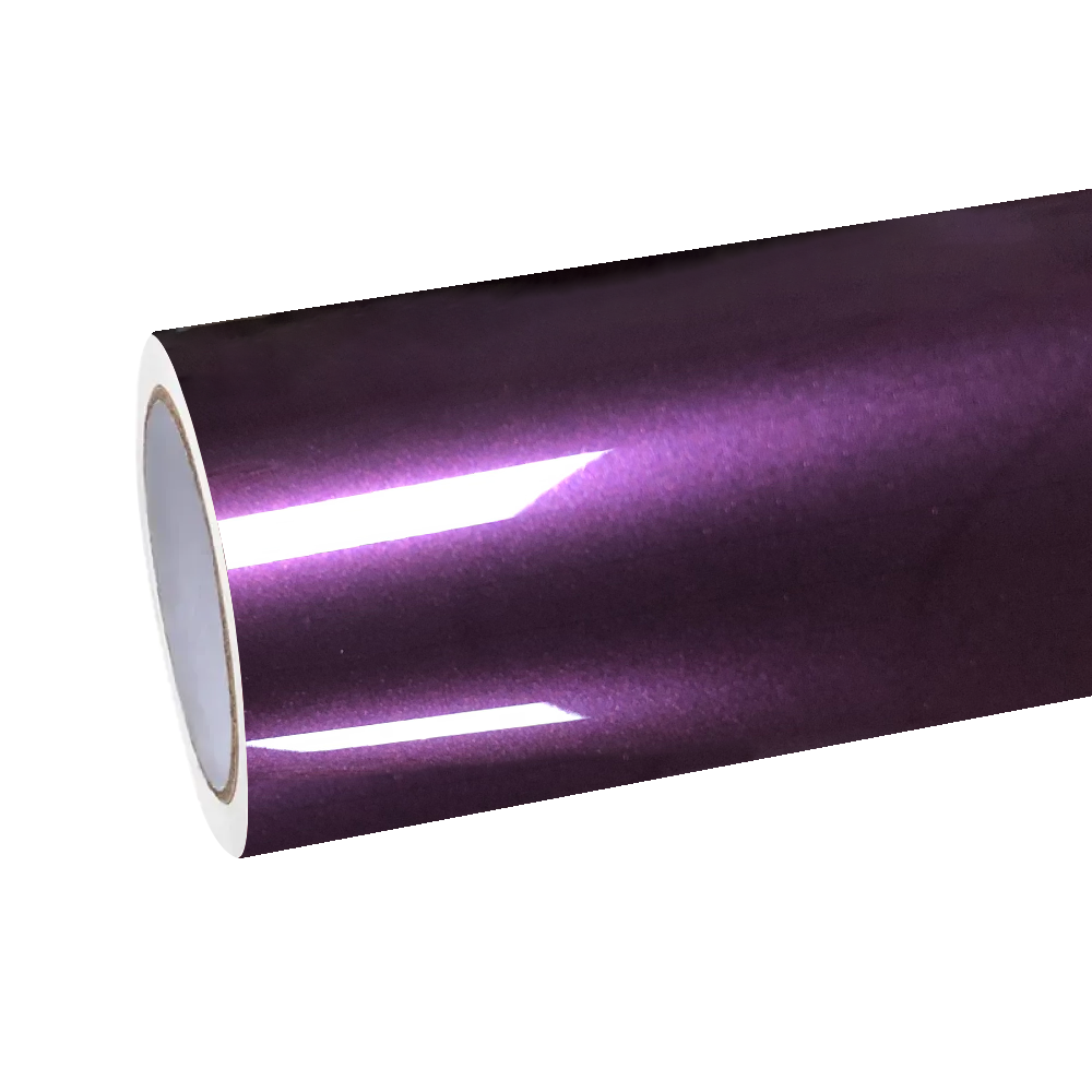 Gloss Metallic Siberia Purple Car Vinyl Wrap PET