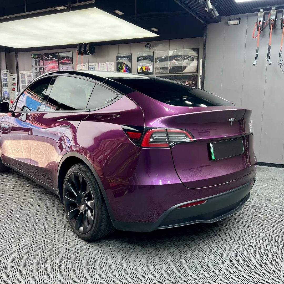 Gloss Metallic Siberia Purple Car Vinyl Wrap PET product image 5 - Veloro metallic vinyl wrap