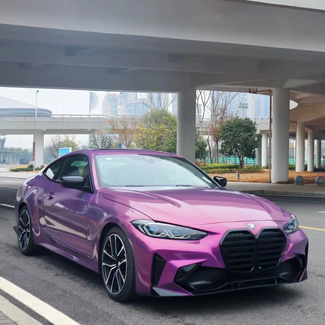 Gloss Metallic Sky Vast Purple Car Vinyl Wrap PET product image 2 - Veloro metallic vinyl wrap