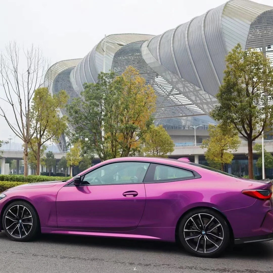 Gloss Metallic Sky Vast Purple Car Vinyl Wrap PET product image 6 - Veloro metallic vinyl wrap