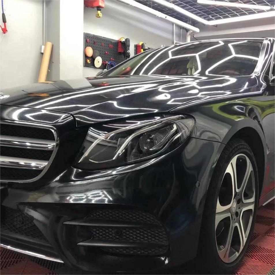 Gloss Metallic Sparkle Glitter Black Car Vinyl Wrap product image 3 - Veloro metallic vinyl wrap