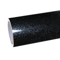 Gloss Metallic Sparkle Glitter Black Car Vinyl Wrap