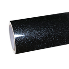 Gloss Metallic Sparkle Glitter Black Car Vinyl Wrap