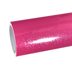 Gloss Metallic Sparkle Glitter Pink Car Vinyl Wrap